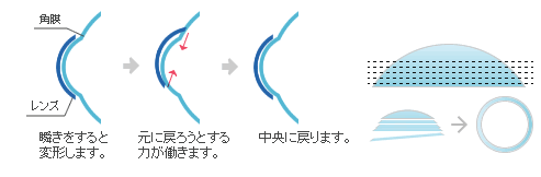 ソフトコンタクトレンズの仕組み