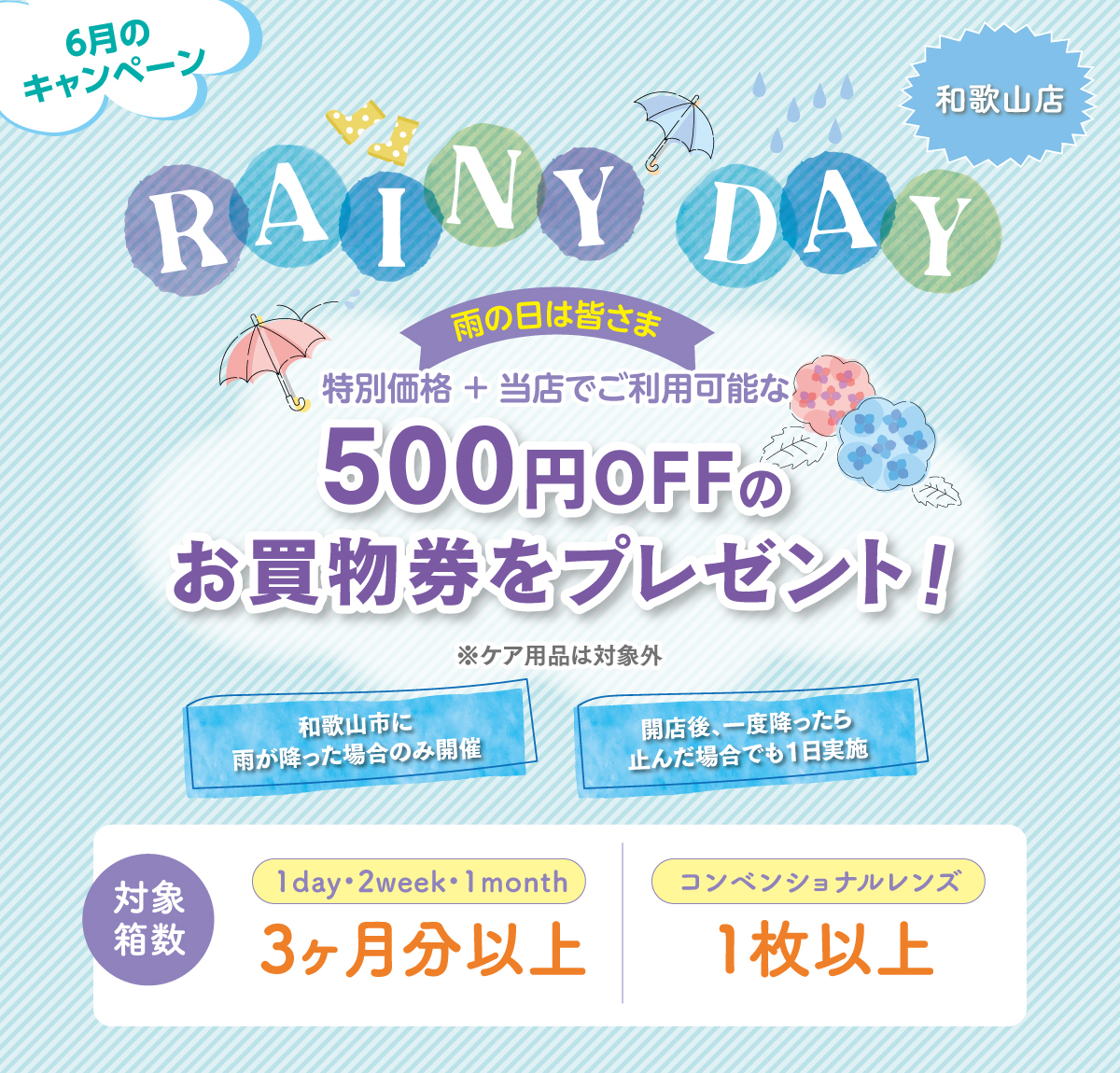 プラザコンタクト6月のキャンペーン！