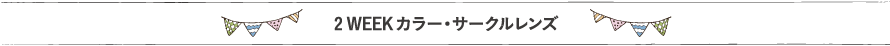 2 WEEKカラー・サークルレンズ