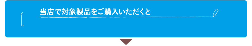 当店で対象製品をご購入いただくと